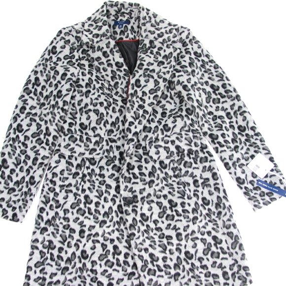Kaari Blue Faux Fur Coat - Picture 1 of 4